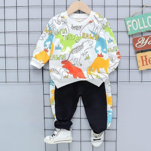 Googogaaga Baby Boys Casual Sweatshirt Pant White
