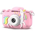 Goopow Kids Camera Toys for 3-8 Year Old Girls Boys,Children Digital Video Camcorder Camera with Cartoon Soft Cover, Best Chritmas Birthday Festival Gift for Kids