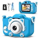 Goopow Kids Camera Toys for 3-8 Year Old Girls Boys,Children Digital Video Camcorder Camera with Cartoon Soft Cover, Best Chritmas Birthday Festival Gift for Kids