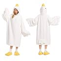 Goose Blanket Hoodie Onesie, Wearable Oversized Duck Blanket Hoodie, Gift for Adults & Kids