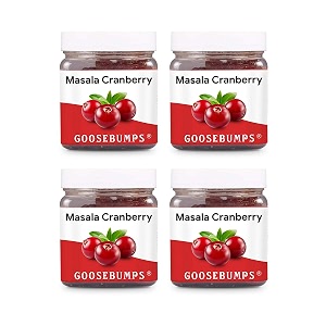 goosebumps pickles goosebumps masala cranberrydried cranberrychatpata cranberry healthy snack for kids and adults150g x 4 packs600 gms