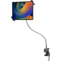 Gooseneck Clamp Stand – CTA Heavy-Duty Security Clamp Stand with Universal Holder (Works with Otterbox Case) for iPad 10th Gen 10.9" - 7/8/9 Gen 10.2” - Surface Pro 4 &amp; More - Black (PAD-HGTS)