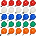 GOOTHY 25 Pack G40 Multicolor Ceramic Replacement Lights Bulbs, Christmas Globe Replacement Bulbs for Outdoor String Lights, C7/E12 Candelabra Base, 5W Incandescent Night Light Bulbs- Multicolor