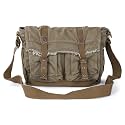 GOOTIUM Canvas Messenger Bag - Vintage Shoulder Bag Frayed Style Boho Purse