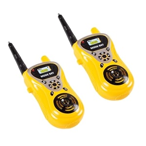 gooyo 7732 set of walkie talkie toy for giftkidsgirlsboys  antenna operated 2 way radio role play toy with range upto 15 feet power source 3xaa battery not included