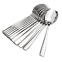 GOPI Stainless Steel Spoons Set of 12, Dinner Spoon Length 16cm, Food Grade Silverware for Home &amp; Kitchen- Mirror Polished, 12 Silver Spoons