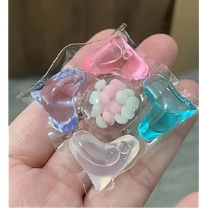 5 in 1 laundry cleaning tablets detergent soap pods multi-purpose stain remover brightens clothes for washing machine super laundry cleaning tablets 10