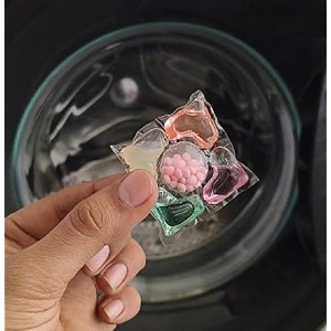 5 in 1 laundry cleaning tablets detergent soap pods multi-purpose stain remover brightens clothes for washing machine super laundry cleaning tablets 40