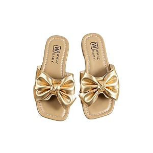 GORGLITTER Girls Bow Sandals Round Open Toe