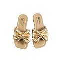 GORGLITTER Girl39s Bow Sandals Round Open Toe