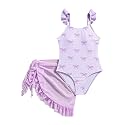 GORGLITTER Girl39s Ruffle One Piece Swimsuits Bow