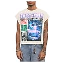 GORGLITTER Men's Sleeveless Cropped Shirt Crewneck Boxy Crop Top Streetwear