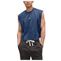 GORGLITTER Men's Sleeveless Cropped Shirt Crewneck Boxy Crop Top Streetwear
