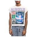 GORGLITTER Men's Sleeveless Cropped Shirt Crewneck Boxy Crop Top Streetwear
