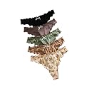 GORGLITTER Women's 5pack Cute Panties Floral Print Low Rise Frilly Panties