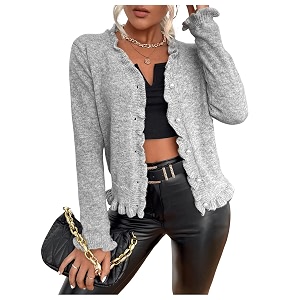 GORGLITTER Womens Dressy Cardigan Sweaters Cozy Lightweight