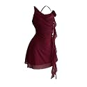 GORGLITTER Women39s Halter Strapless Club Y2K Cocktail
