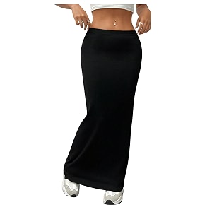 GORGLITTER Womens Trendy Pencil Long Maxi Skirts