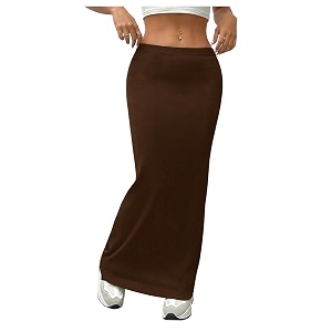 GORGLITTER Womens Trendy Pencil Long Maxi Skirts