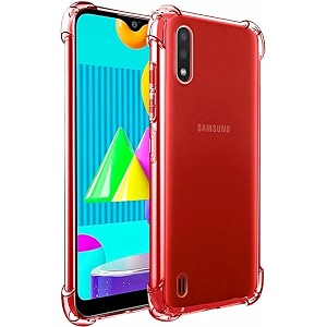gorilion for samsung galaxy a01  m01 bumper case back cover clear thin soft case for samsung galaxy a01  m01 - transparent