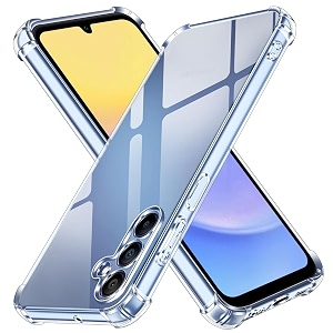 gorilion bumper case clear flexible back cover for  samsung galaxy a16 5g  - transparent
