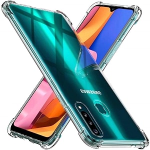 gorilion for samsung galaxy a20s bumper case back cover clear thin soft case for samsung galaxy a20s - transparent