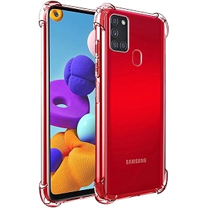 gorilion for samsung galaxy a21s bumper case back cover clear thin soft case for samsung galaxy a21s - transparent