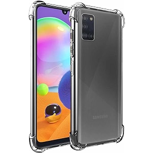 gorilion for samsung galaxy a31 bumper case back cover clear thin soft case for samsung galaxy a31 - transparent