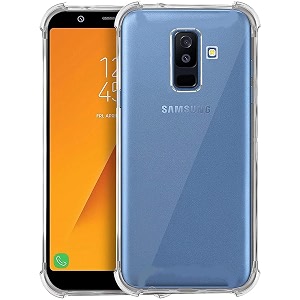 gorilion for samsung galaxy a6 plus bumper case back cover clear thin soft case for samsung galaxy a6 plus - transparent