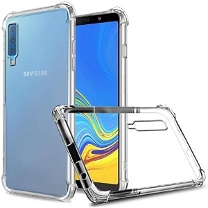 gorilion for samsung galaxy a7 2018 bumper case back cover clear thin soft case for samsung galaxy a7 2018 - transparent