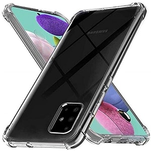 gorilion for samsung galaxy a71 bumper case back cover clear thin soft case for samsung galaxy a71 - transparent