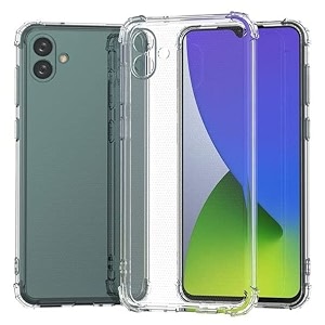 gorilion back case cover for  samsung galaxy f14 5g  sidecorner bumper  soft tpu - transparent