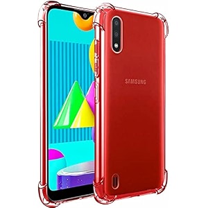 gorilion for samsung galaxy m01  a01 bumper case back cover clear thin soft case for samsung galaxy m01  a01 - transparent
