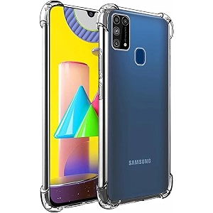gorilion for samsung galaxy m31  m31 prime bumper case back cover clear thin soft case for samsung galaxy m31  m31 prime - transparent