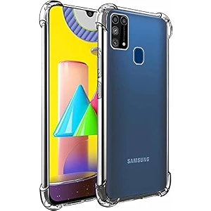 gorilion for samsung galaxy m31 prime  m31 bumper case back cover clear thin soft case for samsung galaxy m31 prime  m31 - transparent