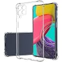 Gorilion for [ Samsung Galaxy M53 5G ] (Bumper Case) Back Cover Clear Thin Soft Case for [ Samsung Galaxy M53 5G ] - Transparent