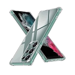 gorilion for  samsung galaxy s22 ultra 5g  bumper case back cover clear thin soft case for  samsung galaxy s22 ultra 5g  - transparent