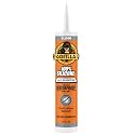 Gorilla 100% Silicone Waterproof Caulk, Clear, 10 oz Cartridge