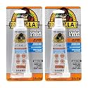 Gorilla 8090001-2 100% Silicone Sealant (2 Pack), 2.8 oz, Clear