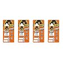 Gorilla 8090001-4 100% Silicone Sealant (4 Pack), 2.8 oz, Clear