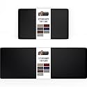GORILLA GRIP Cushioned Kitchen Mats for Floor, 2 PK, 17x24+17x48 Black