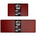 GORILLA GRIP Cushioned Kitchen Mats for Floor, 2 PK, 17x29+17x59, Red