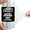 GORILLA GRIP Stretch Film Shrink Wrap for Moving, 1000'x10" Roll