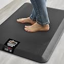 GORILLA GRIP Cushioned Antifatigue Kitchen Mat for Floor, 24x17, Black