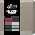GORILLA GRIP Cushioned Antifatigue Kitchen Mat for Floor, 39x20, Taupe