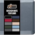 GORILLA GRIP Cushioned Antifatigue Kitchen Mat for Floor, 20x32, Slate Gray