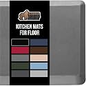 GORILLA GRIP Cushioned Antifatigue Kitchen Mat for Floor, 70x24, Gray