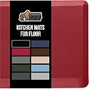 GORILLA GRIP Cushioned Antifatigue Kitchen Mat for Floor, 48x20, Red