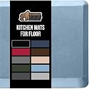 GORILLA GRIP Cushioned Antifatigue Kitchen Mat for Floor, 39x20, Sky Blue