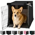 GORILLA GRIP Dog Crate Covers, Wire Kennel Topper, 30 in, Black
